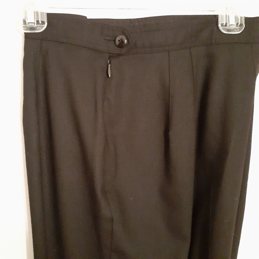 Allen Solly black wool dress pants 14 high waist classic career work xl